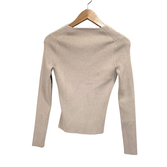 Jonathan Simkai Solene Top Thick Knit Cut-out Design Sweater sz s - Picture 8 of 8